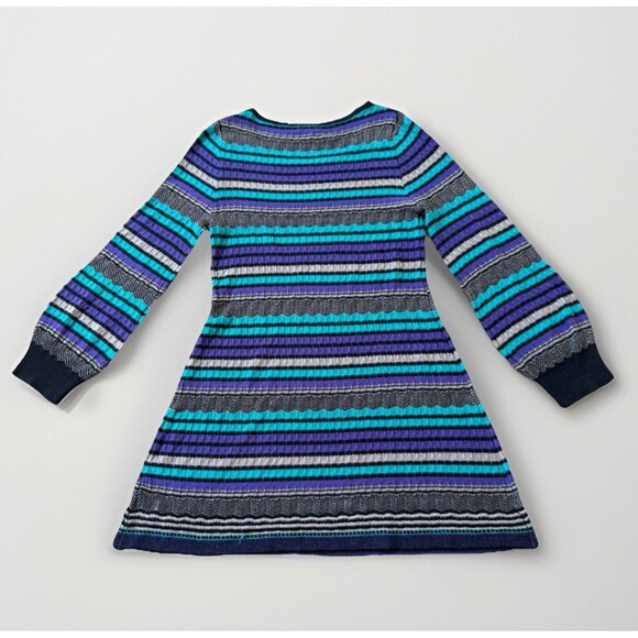 UMGEE Dresses & Skirts - Umgee Knit Dress Tunic Sweater Sz L Multicolor Stripes Long Sleeves Hippie Boho